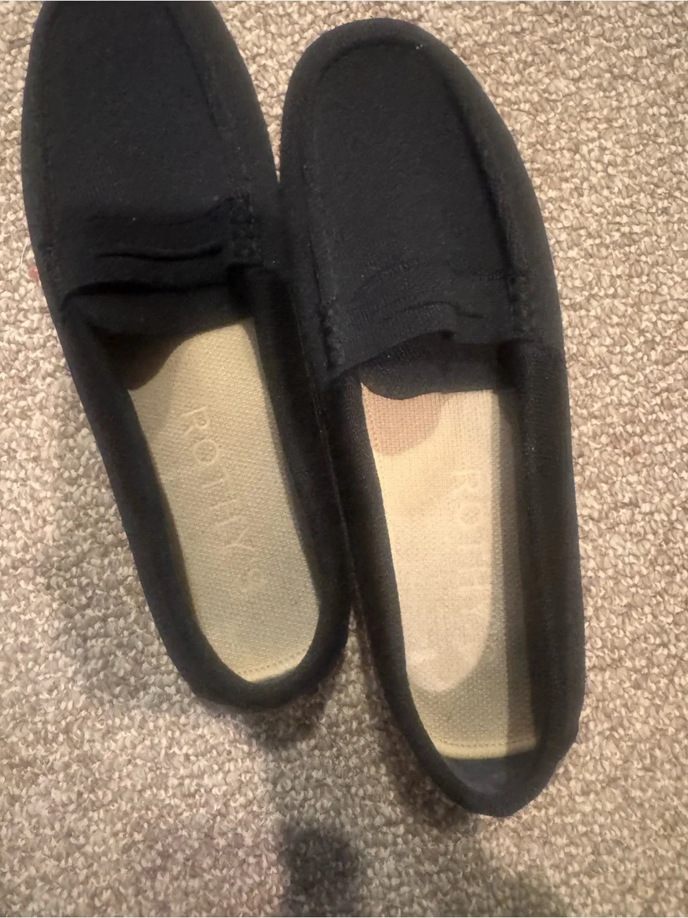 Rothy's Black Knit Slip-On Driving Loafer - Picture 2 of 8